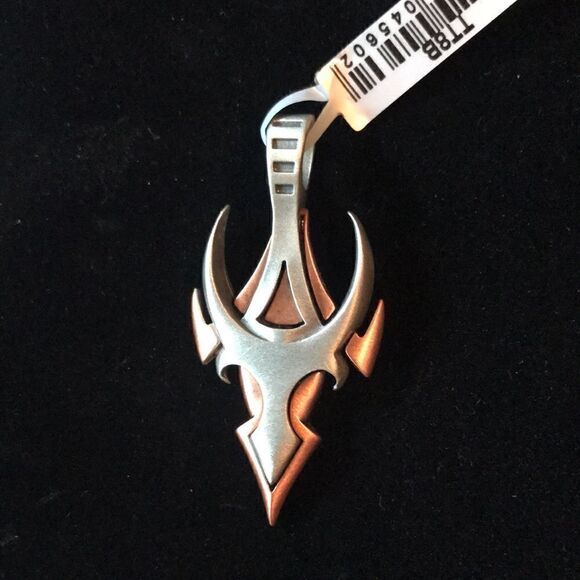 BICO AUSTRALIA NWT Maschio Silver/Copper Bull Pendant - Picture 1 of 3